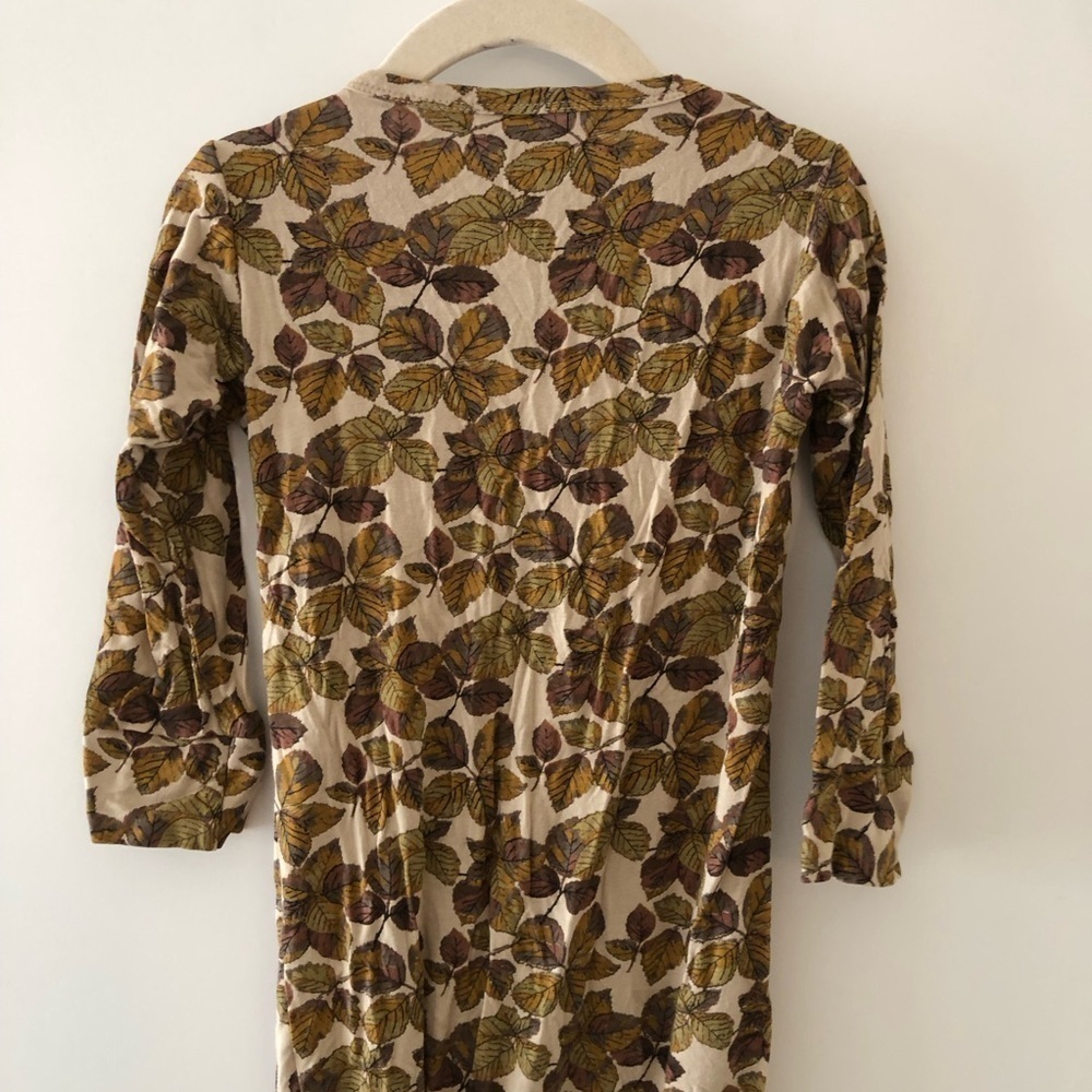 Kate Quinn Brown Green Leaves Bamboo Viscose Jumpsuit 2T - Picture 7 of 9